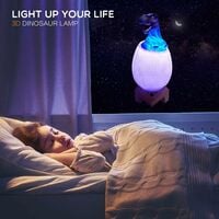 3D Dinosaur Egg Lamp – Hatching Dino Night Light